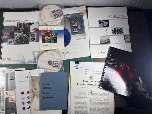 Diamond Grading LAB Manual + more lot pearl colored ruby gem stones dvds lot - Picture 4 of 18