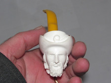 09J15 Antica Pipa Collezione Testa E IN Schiuma Combinata Mare