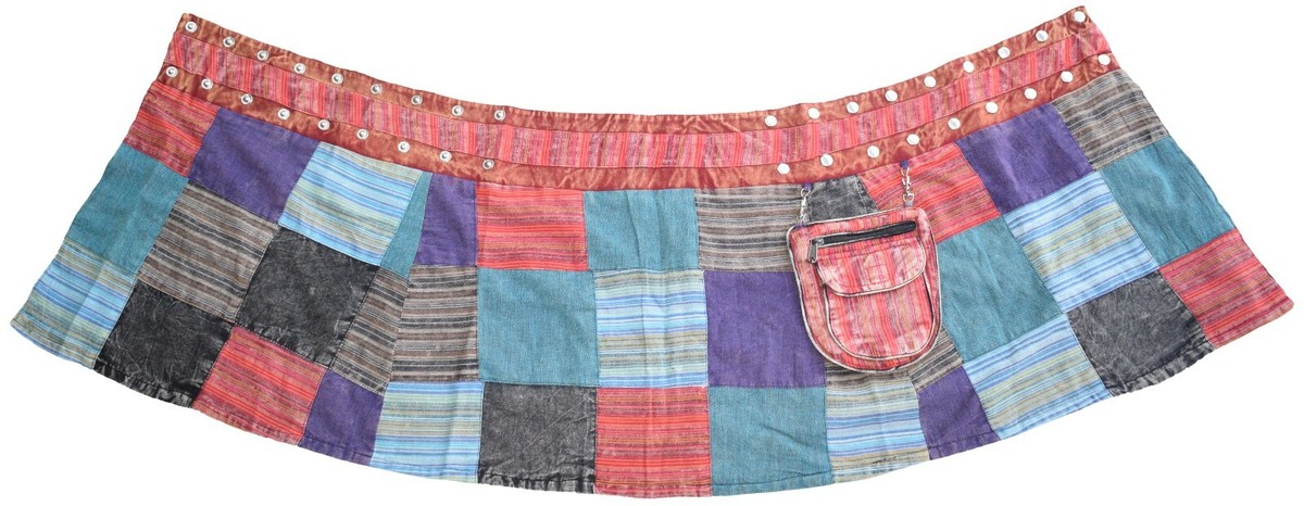 Gheri Aux Femmes Patchwork L'éléphant Imprimé Hippie Jupe A