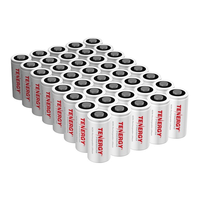 40 X Tenergy Premium 3v Cr123 Lithium Batteries Ul Cr123a Dl123 123 El123 For Sale Online Ebay
