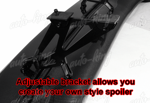 UNIVERSAL DRAGON-3 STYLE REAL FULL CARBON FIBER REAR TRUNK GT SPOILER WING 57" - Bild 4 von 7