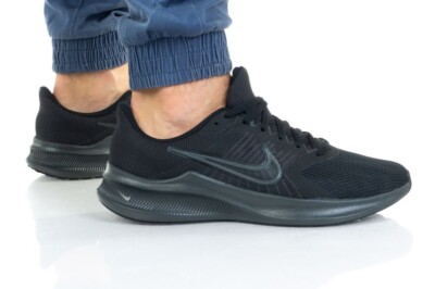 nike black downshifter 11 running trainers