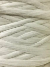 20 lbs Pounds Natural White Wool Roving Fiber Spinning, Felting,  Chunky Yarn