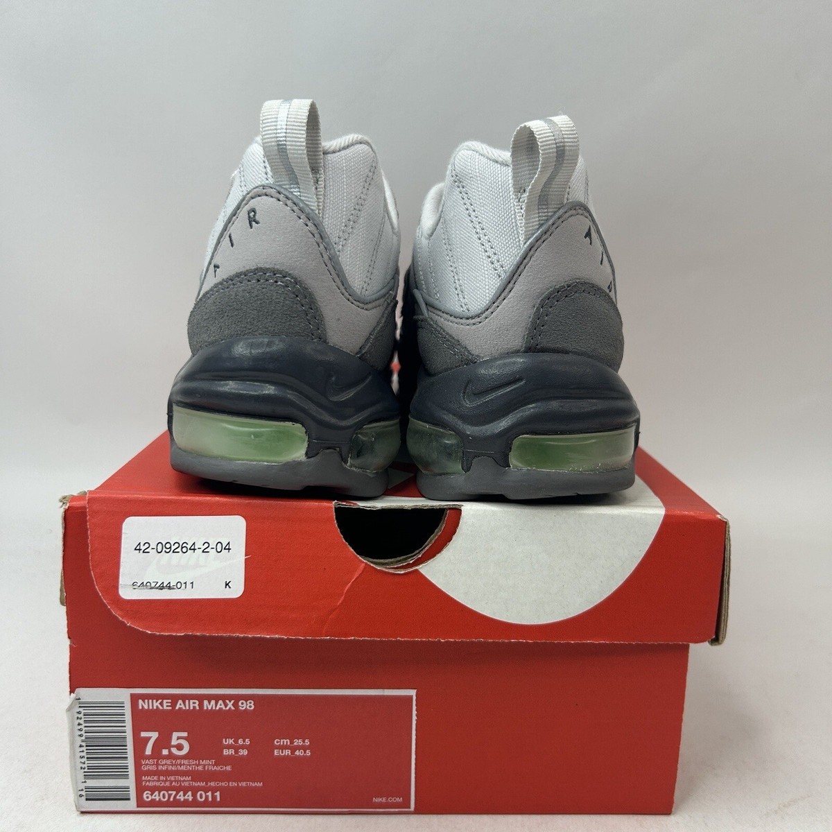 Size Nike Air Max 98 Vast Grey Mint for sale online