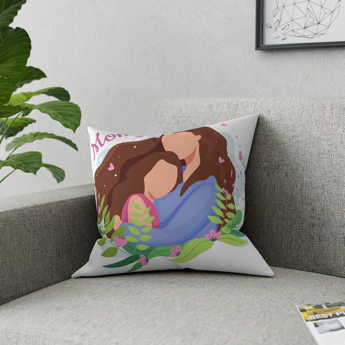 Throw pillow for mom. Great gift for mothers day or birthdays.-image