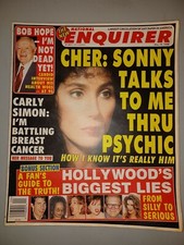 National Enquirer May 19, 1998 Cher Carly Simon Anita O'Day Sam Neill Bob Hope
