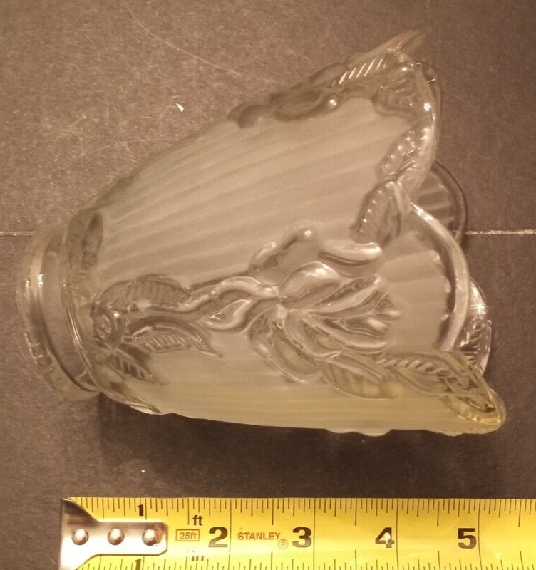 SET of 4 Floral Design Replacement Glass SCONCE/CEILING FAN Single