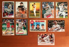 JUSTIN VERLANDER Base, Silver Pack, Turkey Red, Inserts, Holiday - 10 Card Lot