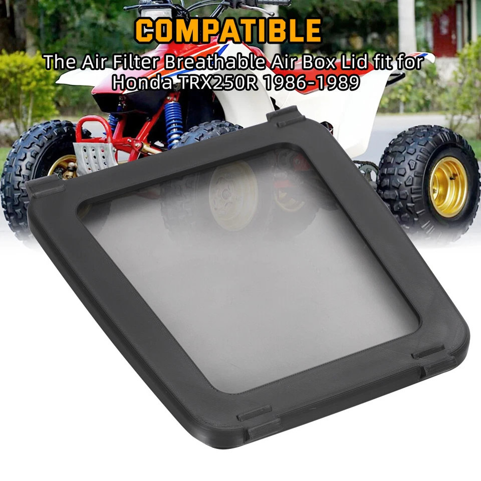 ATV Breathable Airbox Lid Cover For Honda TRX250R FourTrax 250 1986-1989 1987 - Image 2 of 4