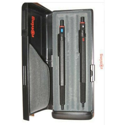 Rotring 600  Set Ballpoint Pen &  0.5mm Pencil Knurled Pen Set New In Box