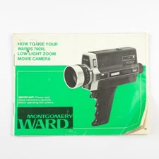 Montgomery Ward Wards 760XL Movie Camera  - Vintage Manual - Instruction Booklet