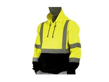Class III Hooded Sweatshirt High Visibility Reflective Hoodie Pull Over