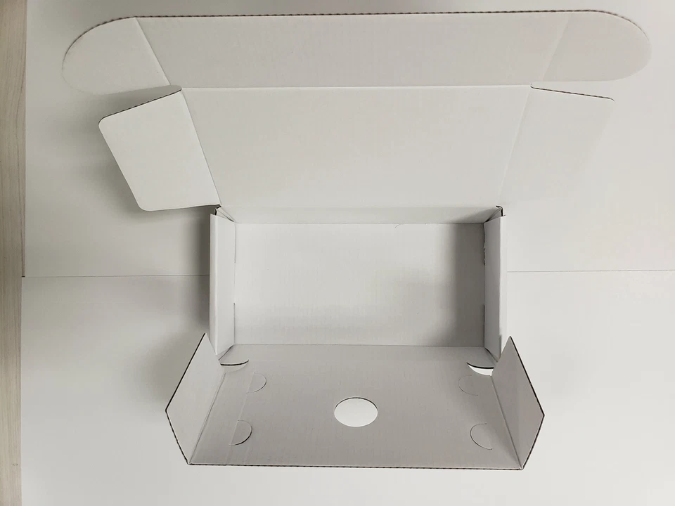 200 peças E-Flute caixas vazias grandes de celular branco genérico - Imagem 3 de 4