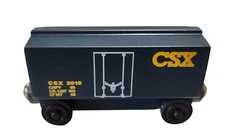 Wooden Whittle Shortline Railroad CSX 2015 3" Box Car Train Car