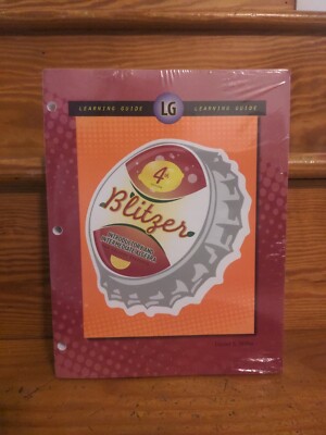 Pearson Blitzer Algebra LEARNING GUIDE ONLY 4th Edition Loose Leaf Paper NEW