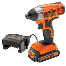 BLACK+DECKER 18V Cordless Compact Impact Driver BDCIM18C1Q-GB