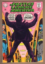 JUSTICE LEAGUE OF AMERICA #65 Fine T.O. Morrow; JSA x-over 1968 DC Comics
