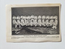 Dodgers 1911 Full Team Picture Jake Daubert Zack Wheat Nap Rucker Dolly Stark