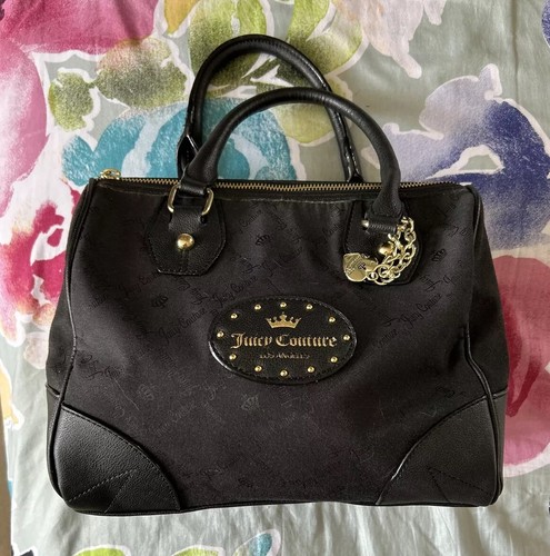 Juicy Couture Purse Hand Bag Black Print