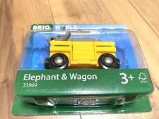 BRIO WORLD Elephant and Wagon 33969 The elephant fits perfectly with the wagon