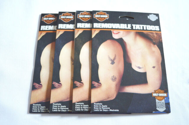 Harley Vintage 1983 Removable Tattoos Set Of 4 Packs 99340-84Z NIP Harley Vintage 1983 Removable Tattoos Set Of 4 Packs 99340-84Z NIP