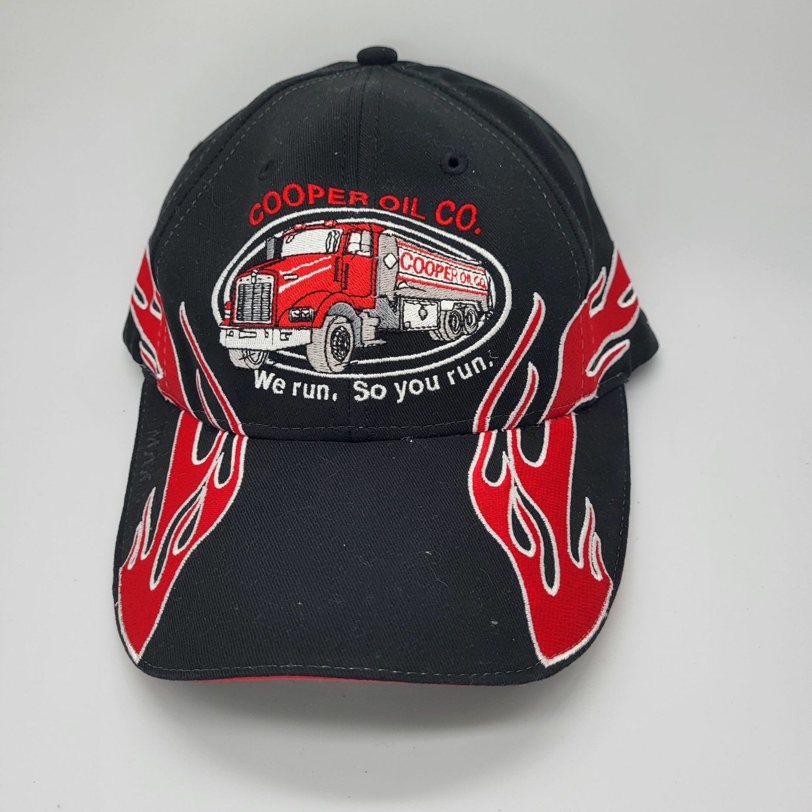 Cooper Oil Max Adjustable Hook Loop Back Hat Base… - image 1
