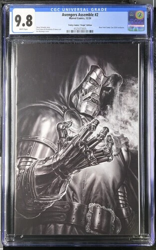 Avengers Assemble #2 CGC 9.8 Lee Bermejo NYCC B&W Edition Limited 600