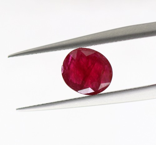 6 X 5 MM Natural Loose Ruby 0.86 Ct Oval Faceted Cut Red Color Burma Mined Gem - Picture 14 of 22