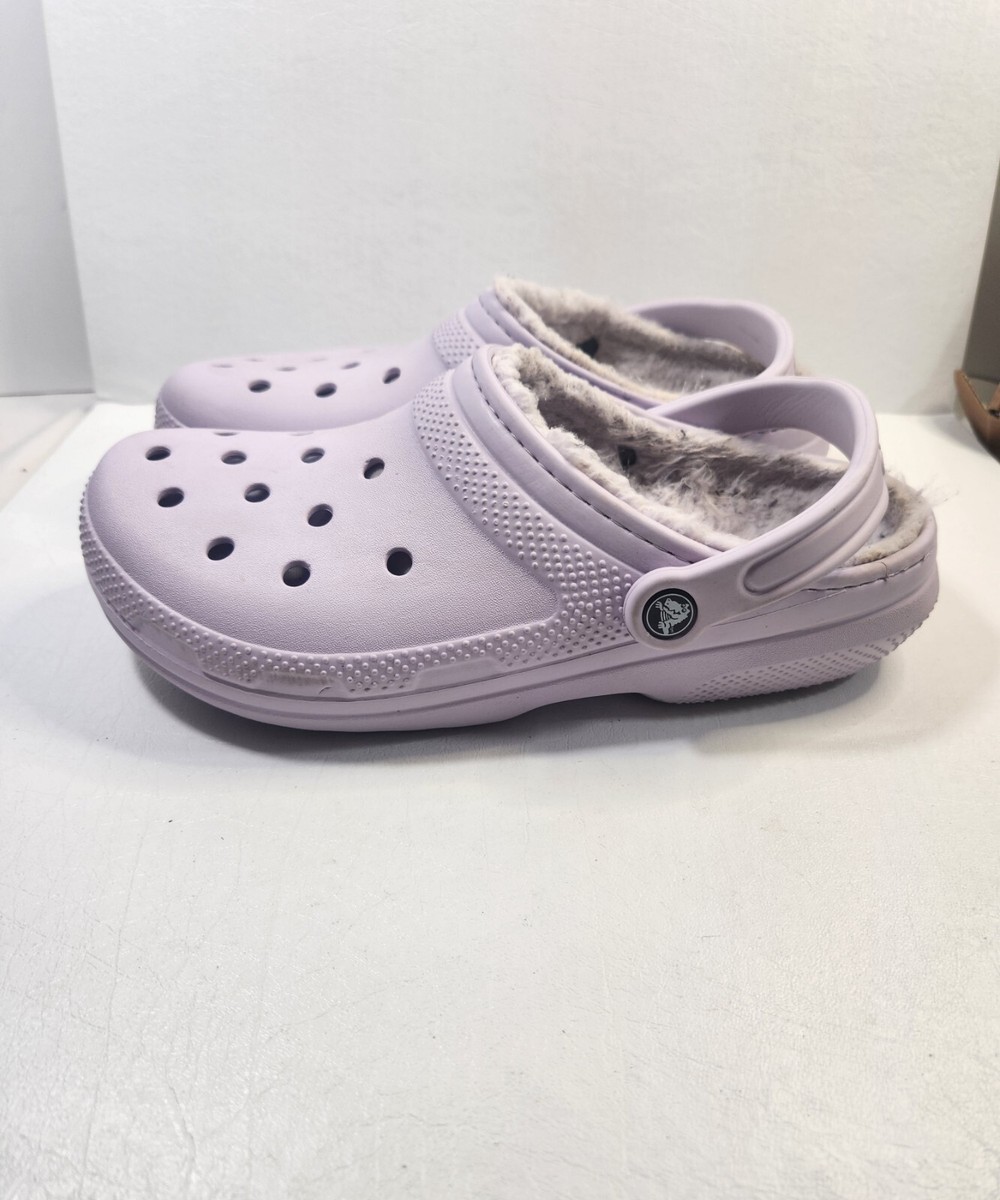 Crocs Unisex Classic Lined Clog - Lavender/Lavender size W10  display picture 3