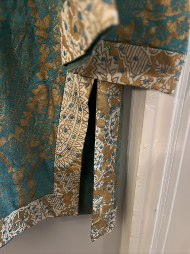Lilly Pulitzer Tunika Top blau und gold mit Pailletten Medium - Bild 5 von 20