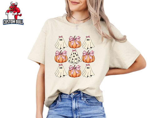 Halloween Ghost Pumpkin Shirt, Cute Halloween Shirt, Halloween Gift - Picture 12 of 14