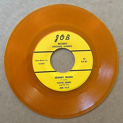 FLOYD JONES · SKINNY MAMA b/w ON THE ROAD AGAIN 45 colored wax '70s re issue