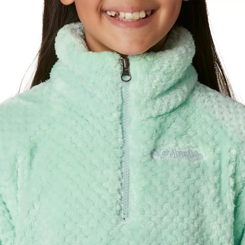 COLUMBIA NWT GIRLS FIRE SIDE II SHERPA HALF ZIP JACKET XL 18-20 $60 - Picture 2 of 4