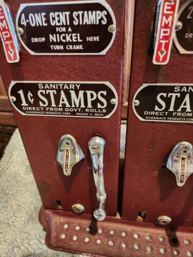 (3) VintageSCHERMACK Model P Clearview 1 Cent, 5 Cent 2- 10 Cent Stamps Machines - Picture 5 of 15