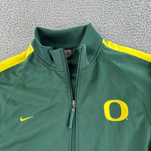 Oregon Ducks Track Jacket Mens Small Nike Team Full Zip Up Sweatshirt - Picture 3 of 11