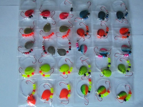 WALLEYE SPINNER RIG - NIGHTCRAWLER / GOLDFISH BLADE - IKE-CON Fishing Tackle - Foto 9