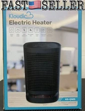 Kloudic 950W Portable Electric Space Heater 2sec Heat up Travel Fan Heater - NIB
