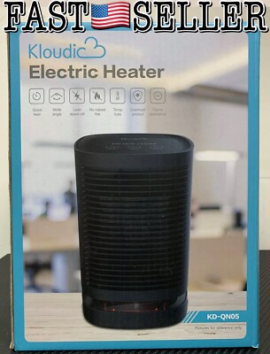 Kloudic 950W Portable Electric Space Heater 2sec Heat up Travel - Main Image