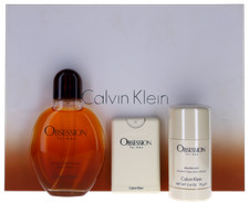 Obsession By CK For Men Set: EDT EDT Mini DeoStick 4.0 0.67 2.6 oz Shopworn New