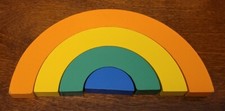 Rainbow Stacker/Puzzle Wood Toy