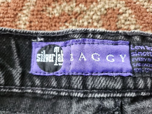 Vintage 1990s Little Levi's Silvertab Denim Shorts - Kids / Youth Size 5 - Black - Picture 5 of 10