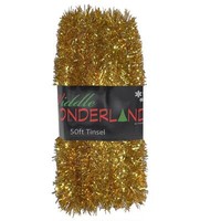 Widdle Wonderland Weihnachtsbaumdeko 50Ft X 3Cm Tinsel Gold