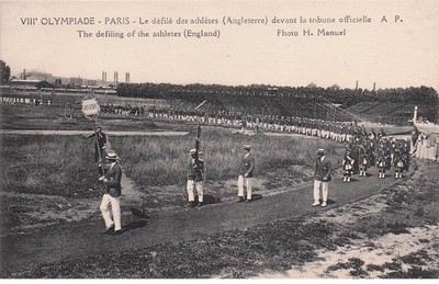 OLYMPISCHE SPIELE 1924 VIII OLYMPIADE Die Parade der Athleten England dev