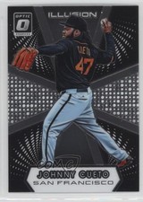 2016 Panini Donruss Optic Illusion Johnny Cueto #I-18 3a3