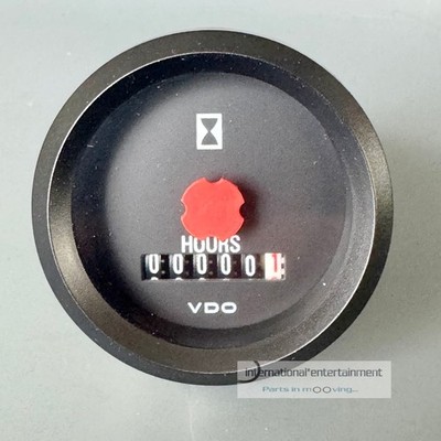VDO STUNDENZÄHLER  BETRIEBSSTUNDENZÄHLER  HOURMETER 12V 52mm