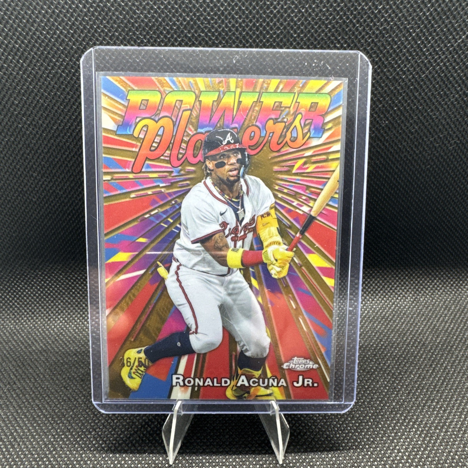 2025 Topps Chrome Power Players Ronald Acuna Jr Gold /50 PP-7