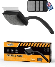 Grill Brush Bristle Free, Grill Cleaner Brush with 5 Replacement Heads, Ultra Sa