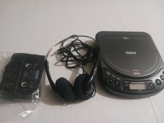 Reproductor de discos compactos RCA RP 7926A probado funciona incluye adaptador de casete