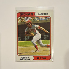 Topps 1974 Johnny Bench #10 Cincinnati Reds MLB Baseball Card Base Set