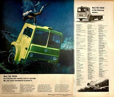 1967 White Motor Corp  The Trend  Semi Truck Ad